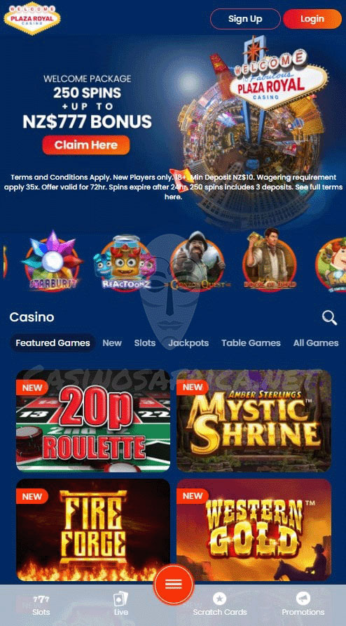 Plaza Royal casino mobile