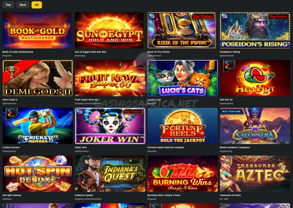 Slot machines at Betwinner Casino