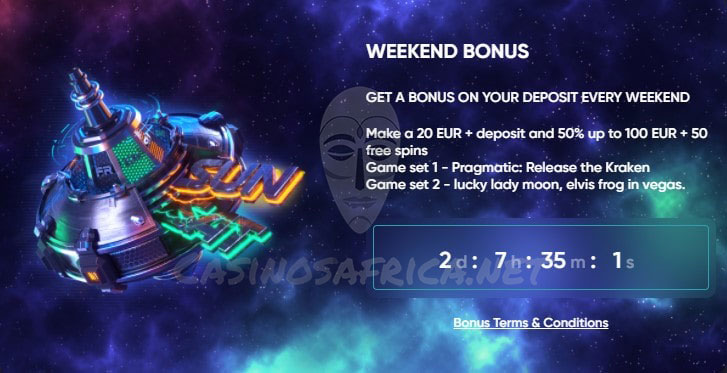 Weekend bonus at Beem Casino