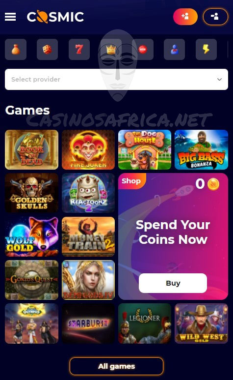 Mobile gaming in CosmicSlot Casino