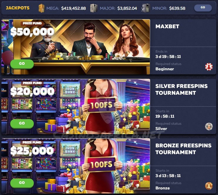 Tournaments at Vavada casino